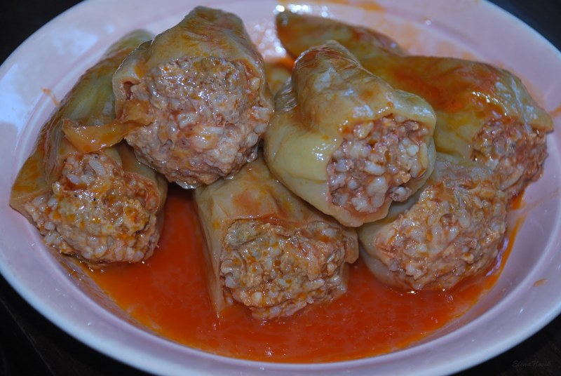 Фаршированные перцы с крышечками