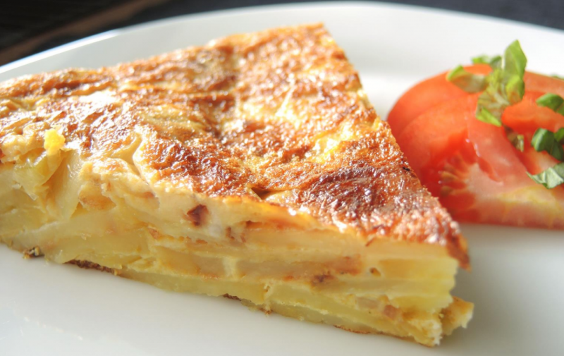 Испанская кухня картофельная Тортилья