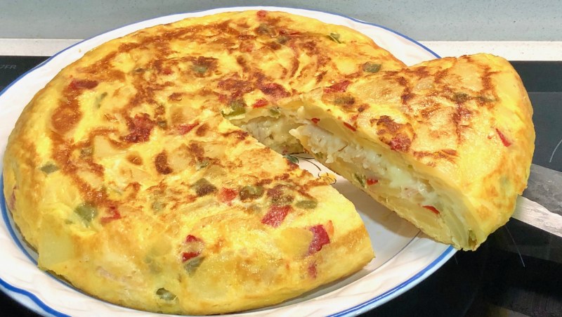 Хрустящий картофельный омлет