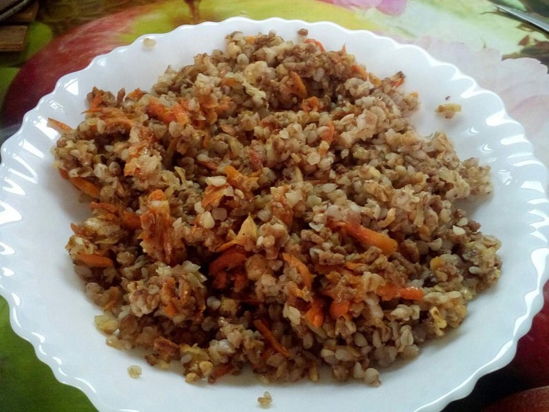 Гречка с мясом по купечески
