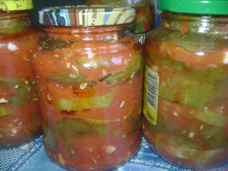 Кабачки в маринаде