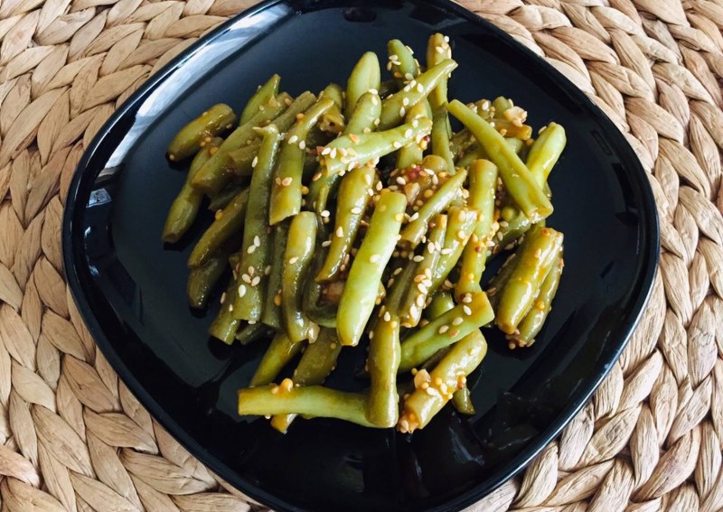 Стручковая фасоль с мясом говядины