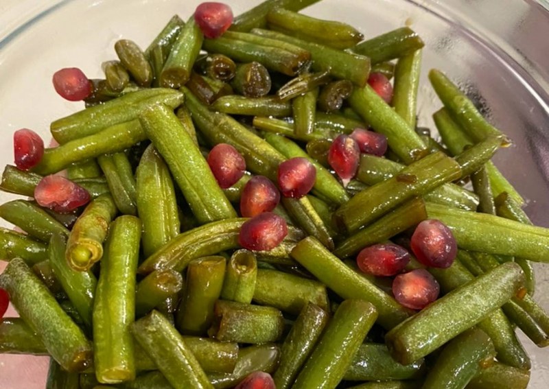 Стручковая фасоль с мясом