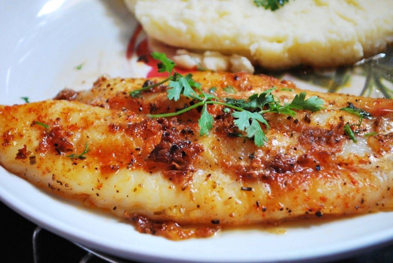 Пангасиус с картошкой