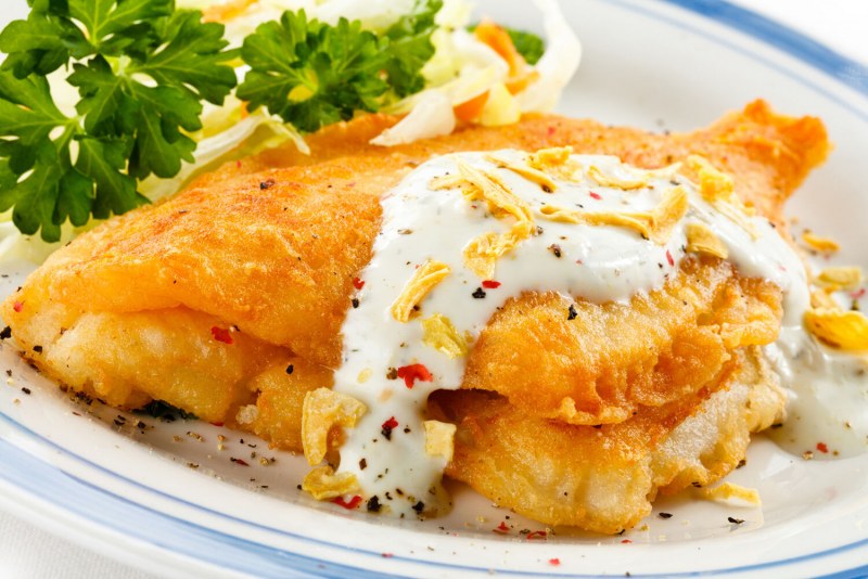 Запеченный морской язык