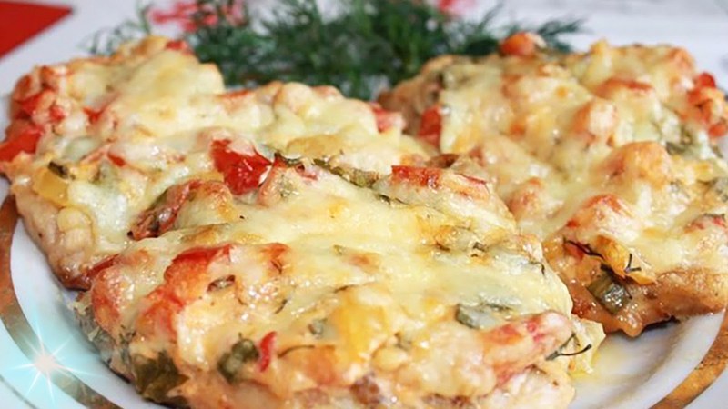 Рыба под овощами просто кухня