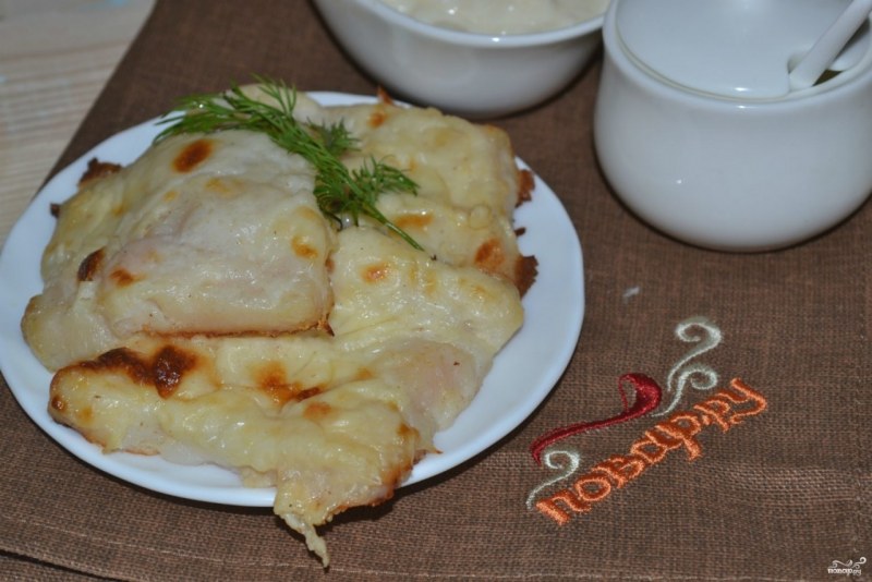 Жареный пангасиус филе