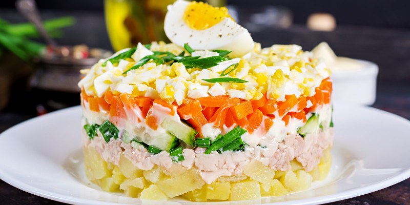 Мясной микс салат