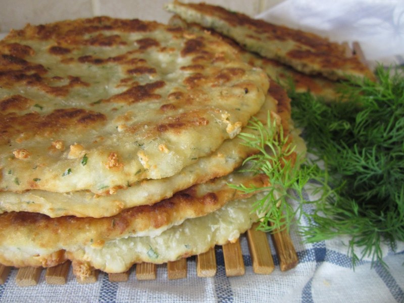 Лепёшки на кефире