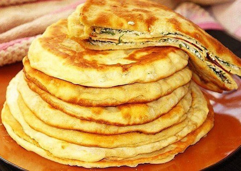 Сырные лепёшки на кефире на сковороде