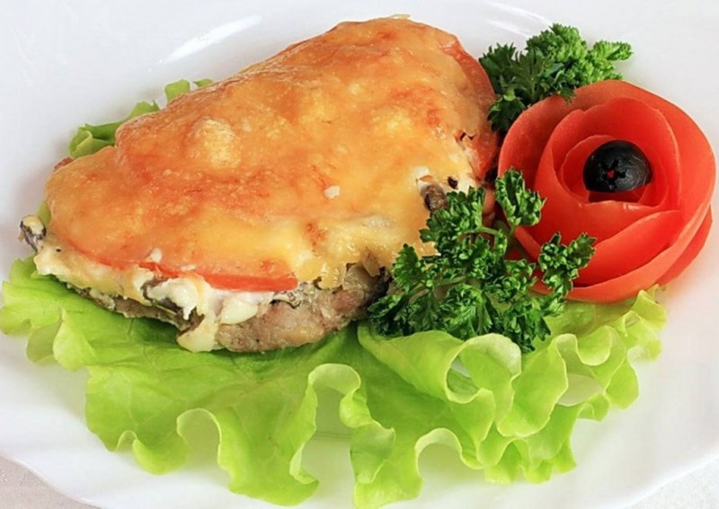 Мясо с грибами