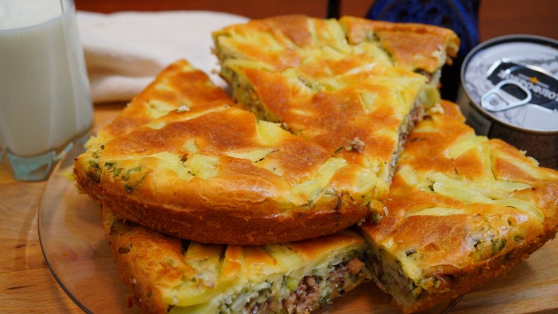 Заливной рыбный пирог