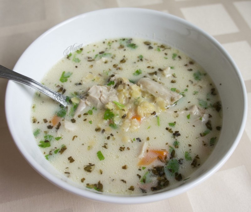 Куриный суп с чечевицей и картофелем