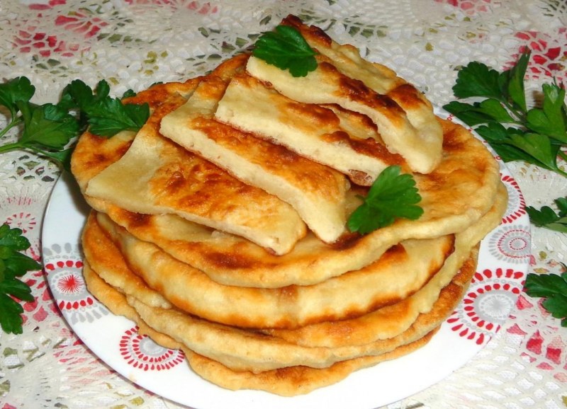 Лепёшки на сковороде