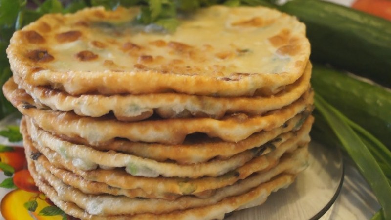 Хлебные лепешки на сковороде