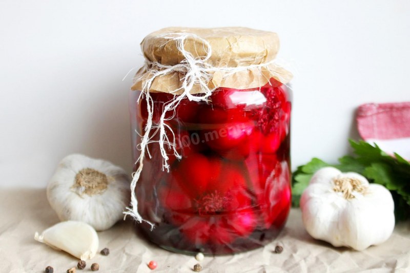 Маринованные стрелки чеснока