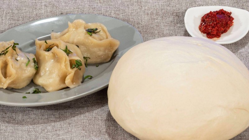 Тесто на манты вкусное