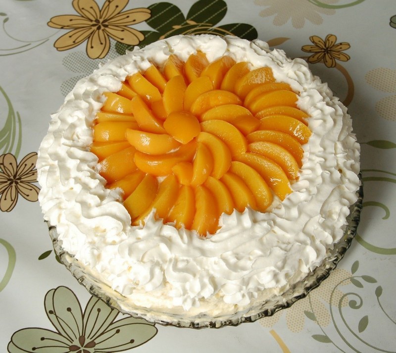 Персиковый чизкейк