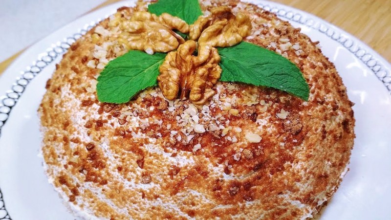 Торт из пряников со сметаной и киви