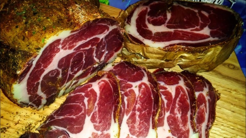 Вяленое мясо венгерской мангалицы