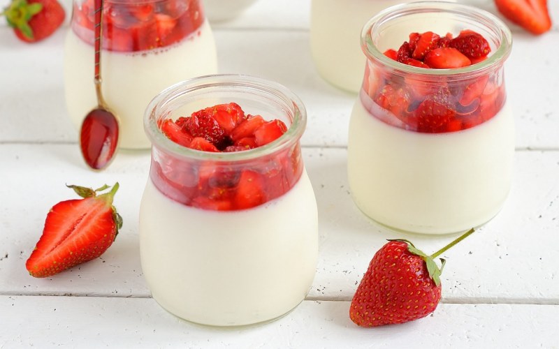 Десерт panna Cotta