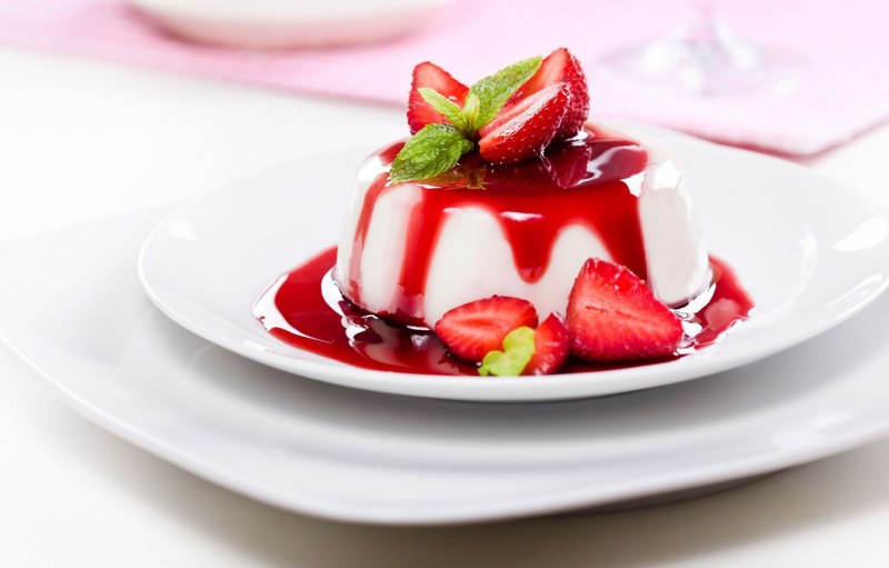 Десерт panna Cotta
