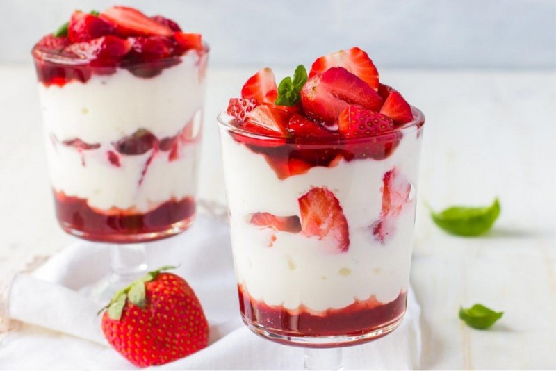 Десерт сливочный "panna Cotta" с