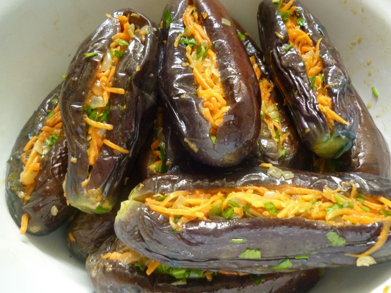 Синенькие баклажаны жареные
