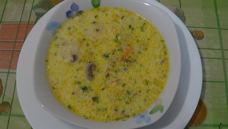 Сырок плавленный грибной для супа