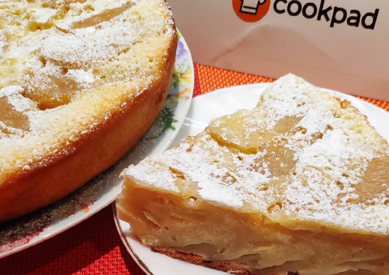 Шарлотка из тыквы и яблок