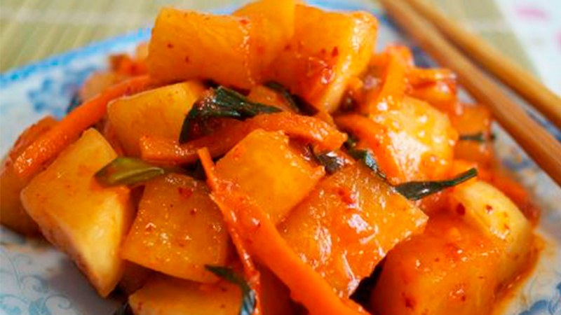 Кимчи из редьки по-корейски