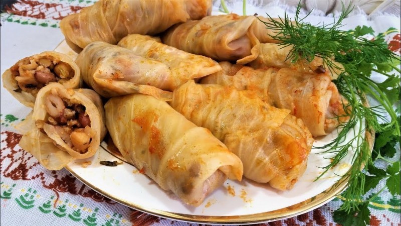 Постные голубцы