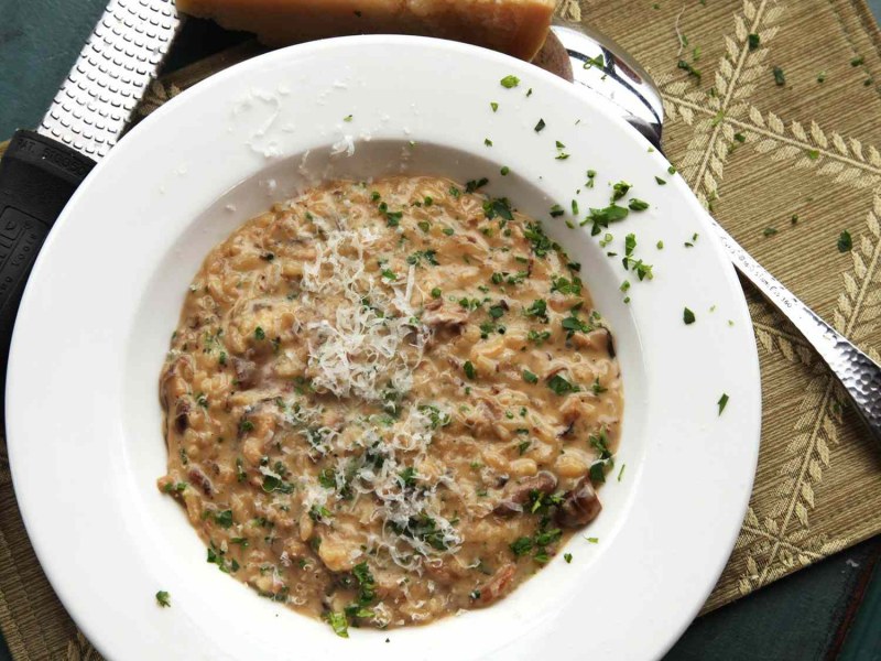 Ризотто с апельсиновым соусом