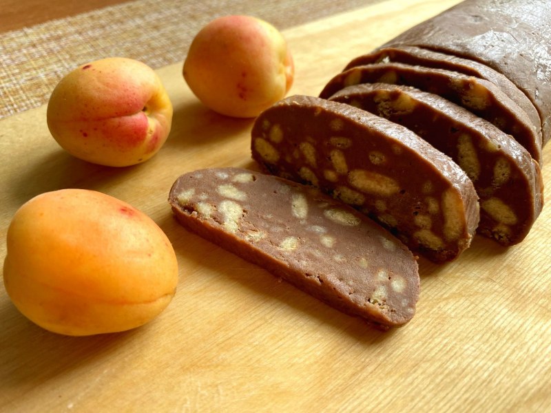 Десерт из печенья и масла