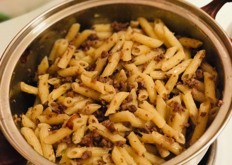Макароны по флотски в кастрюле