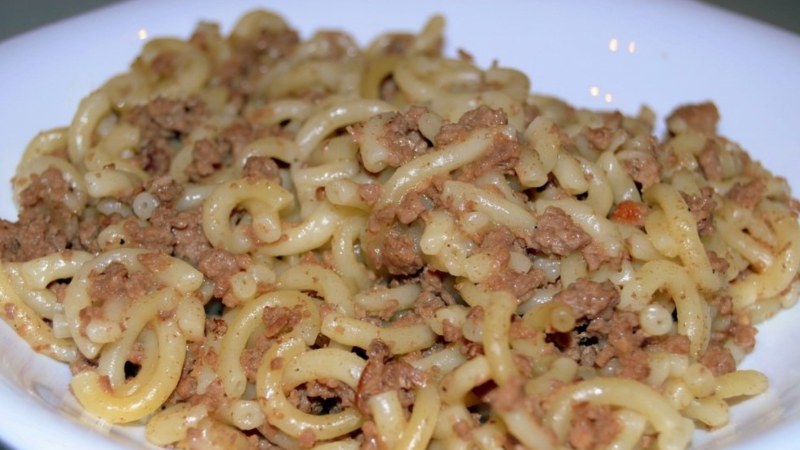 Макароны по-флотски с фаршем