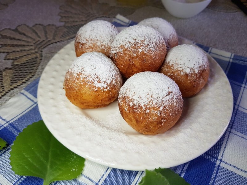 Творожные пончики