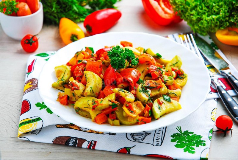 Жареные кабачки по корейски
