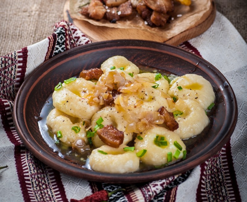 Жареная картошка со шкварками