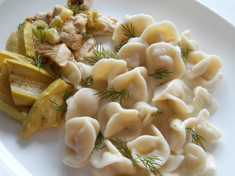 Галушки с морковью