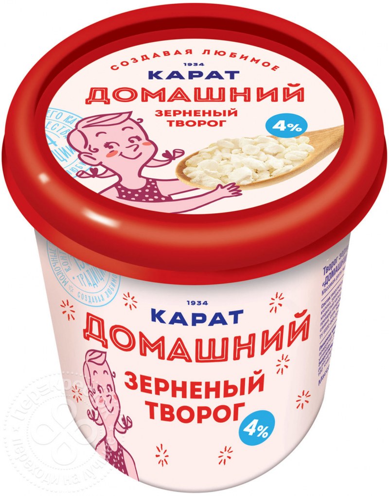 Творог карат зерненый домашний 4 350