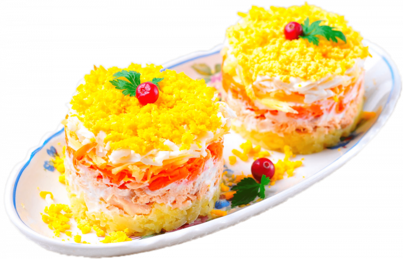 Салат Печенкин с корейской морковью