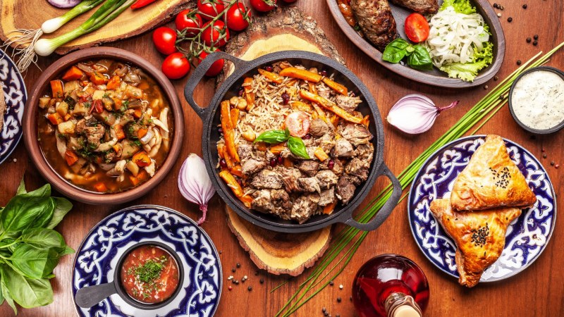 Чайхона Самарканд узбекская кухня
