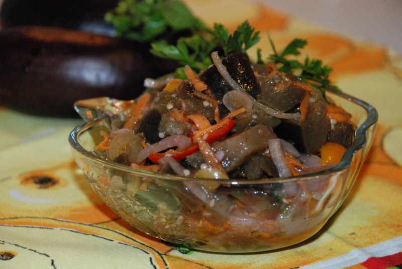 Баклажаны по-корейски самый вкусный