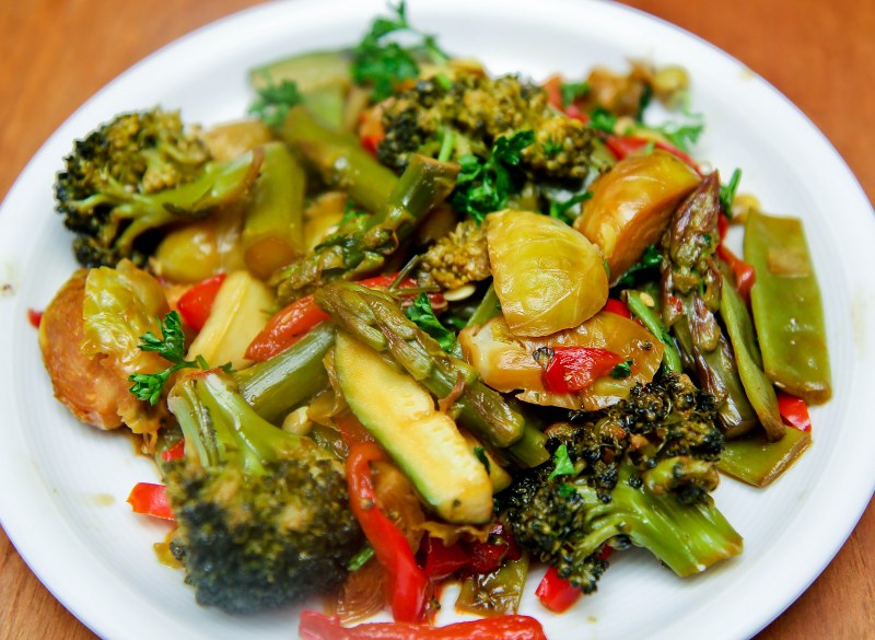 Брокколи и стручковая фасоль