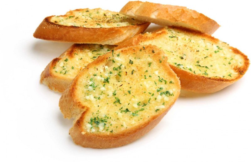 Гренки с чесноком и сыром