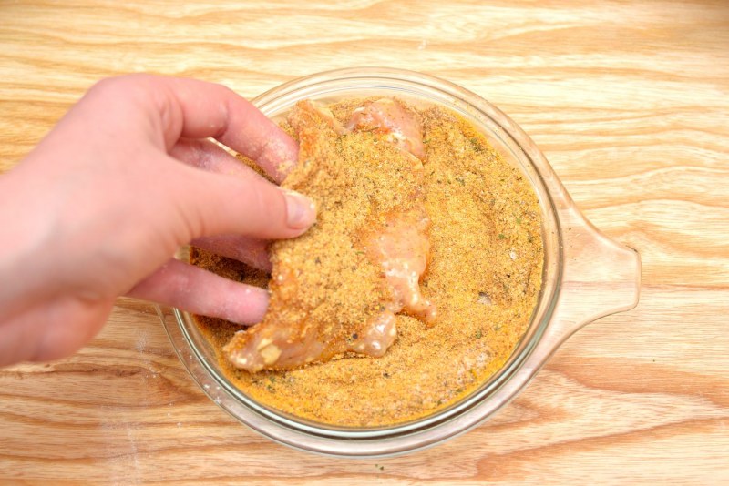 Мясо в панировочных сухарях