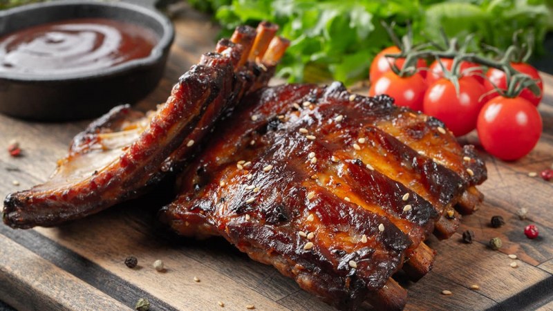Свиные ребрышки BBQ