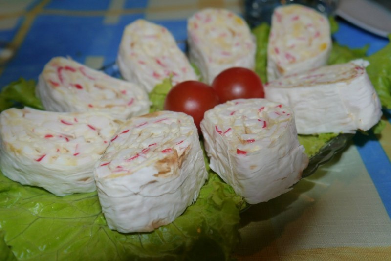Завтрак из лаваша красивый