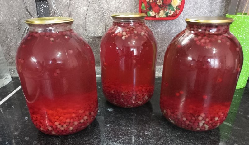 Компот из ирги с лимоном